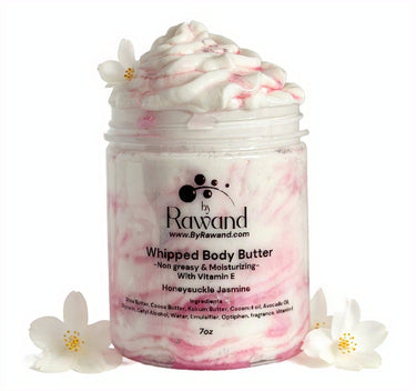Honeysuckle Jasmine moisturizing buttercream with Hyaluronic acid & vitamin E - Bath & Body Products ByRawand